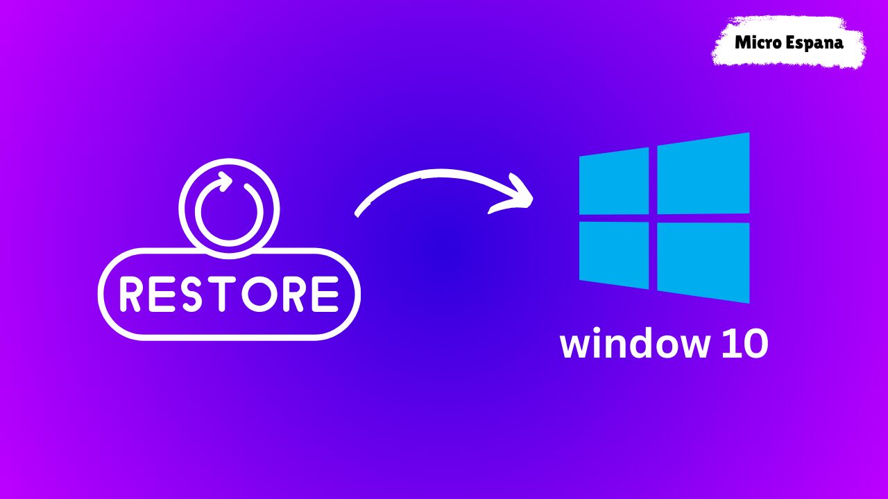 restauración en Windows 10