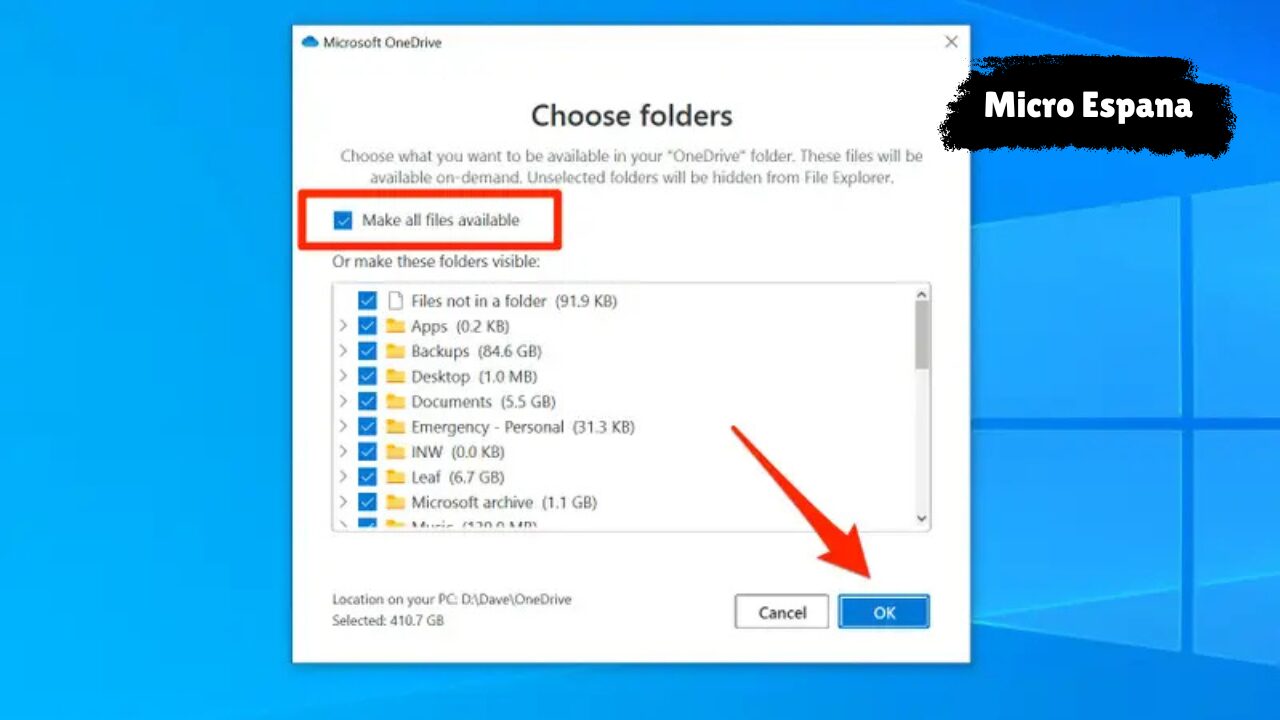 Cómo sincronizar archivos con OneDrive